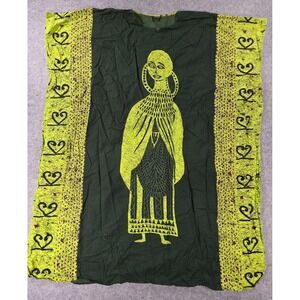 African print kaftan dress Soho Clothing Company Tribal Queen Motif OSFA